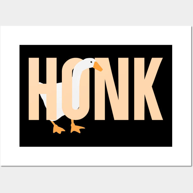 Untitled Goose Game Meme: Honk Wall Art by artsylab